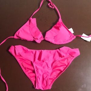 Pink 2 piece bikini